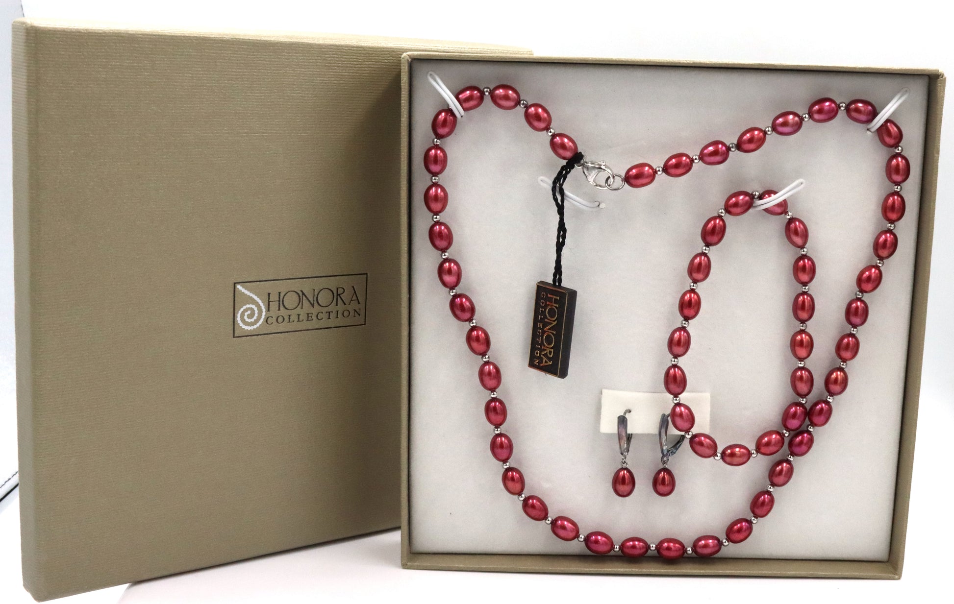 Set of Honora necklace, bracelet and earrings