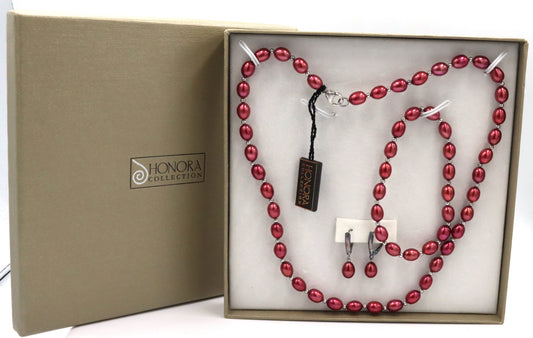 Set of Honora necklace, bracelet and earrings