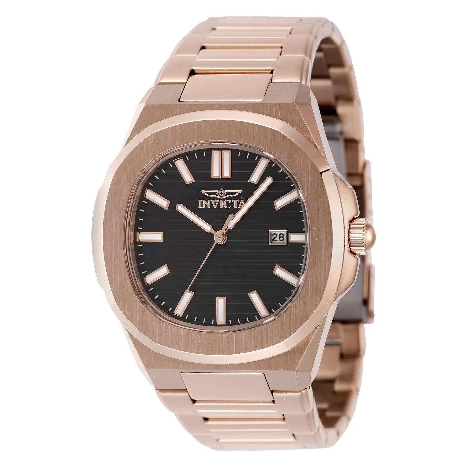 Invicta Men's Speedway Quartz 3 Hand Brown Dial Watch