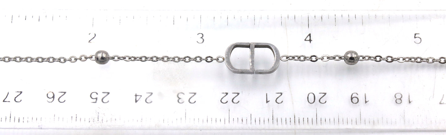 Stainless steel adjustable bracelet