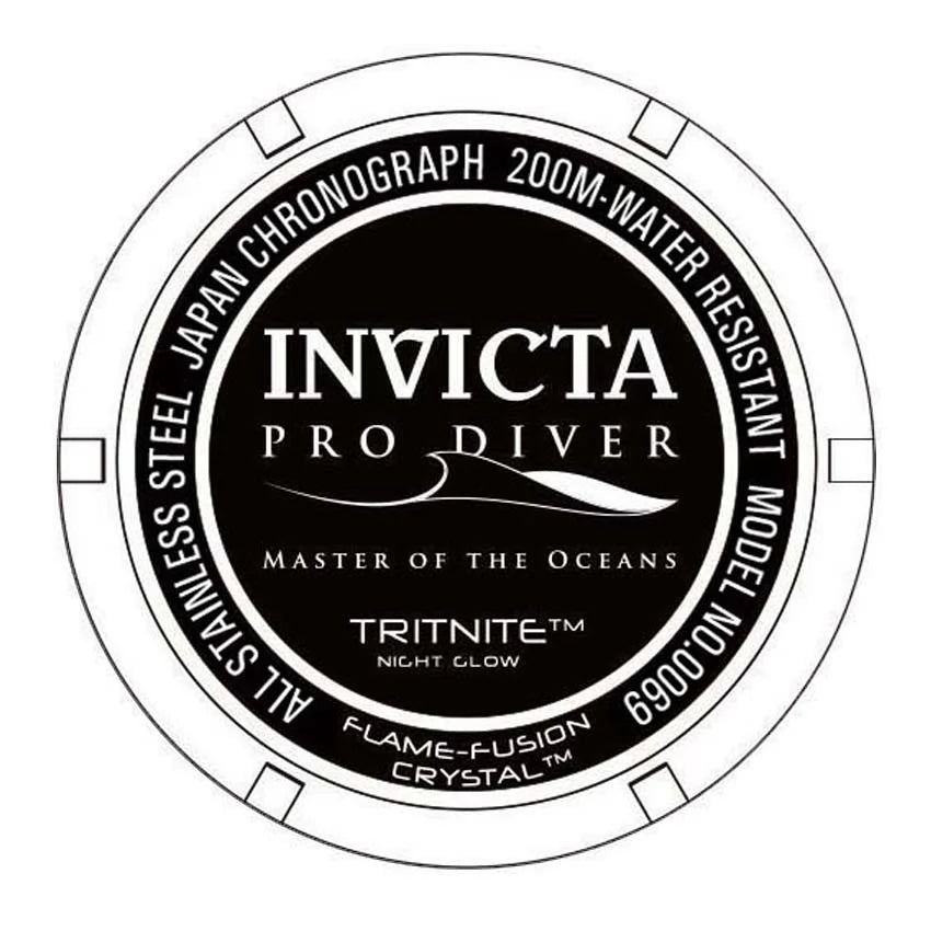 Invicta Men's Pro Diver Quartz Chronograph Black Dial Watch