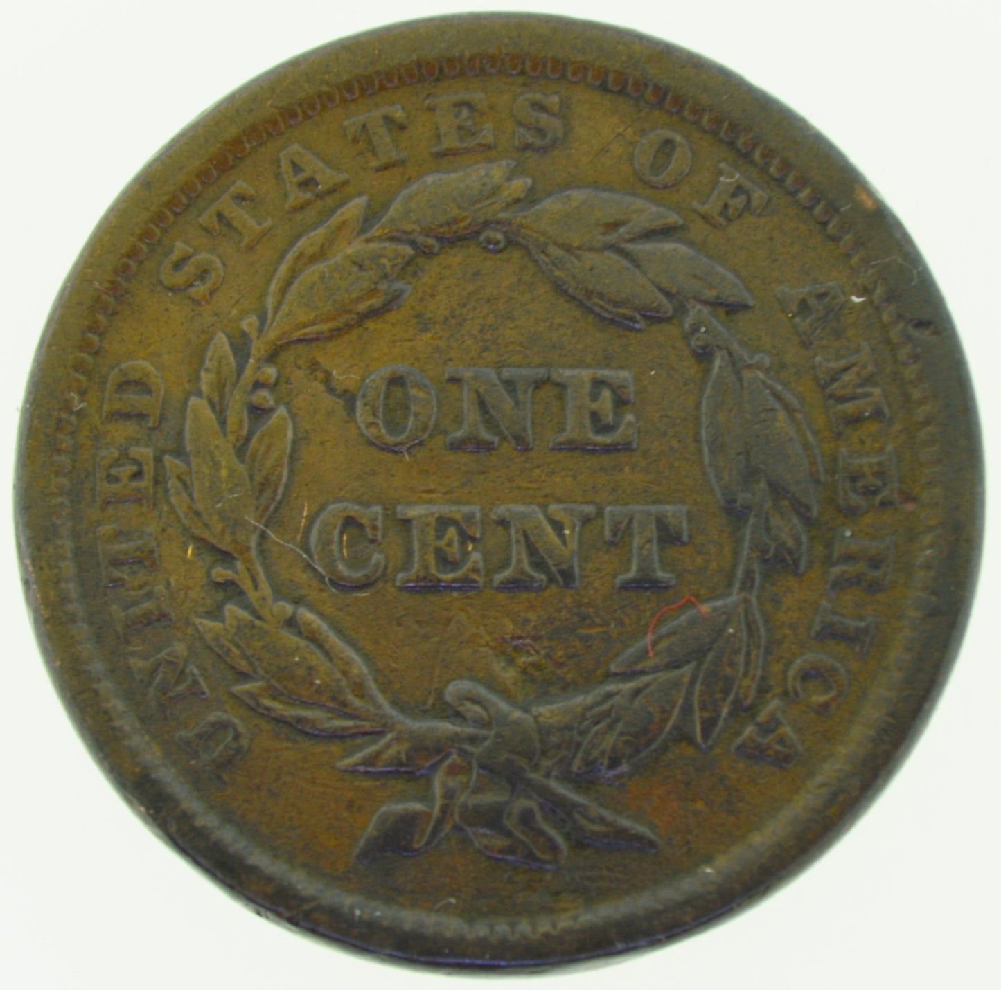 1843 Petite Head Braided Hair Large Cent