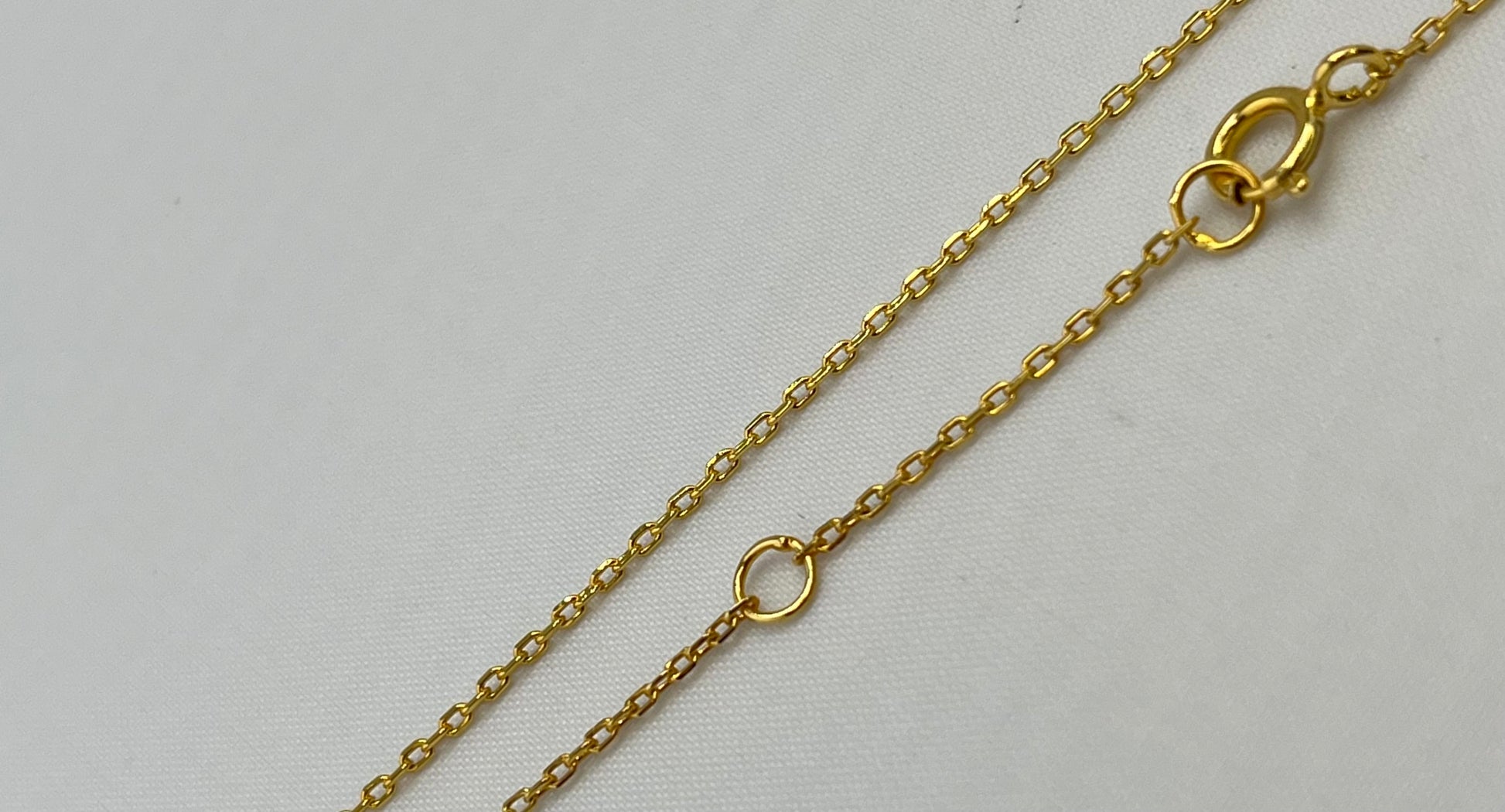 925 Gold Tone Sterling Silver Filigree Crystal Pendant With Chain Necklace