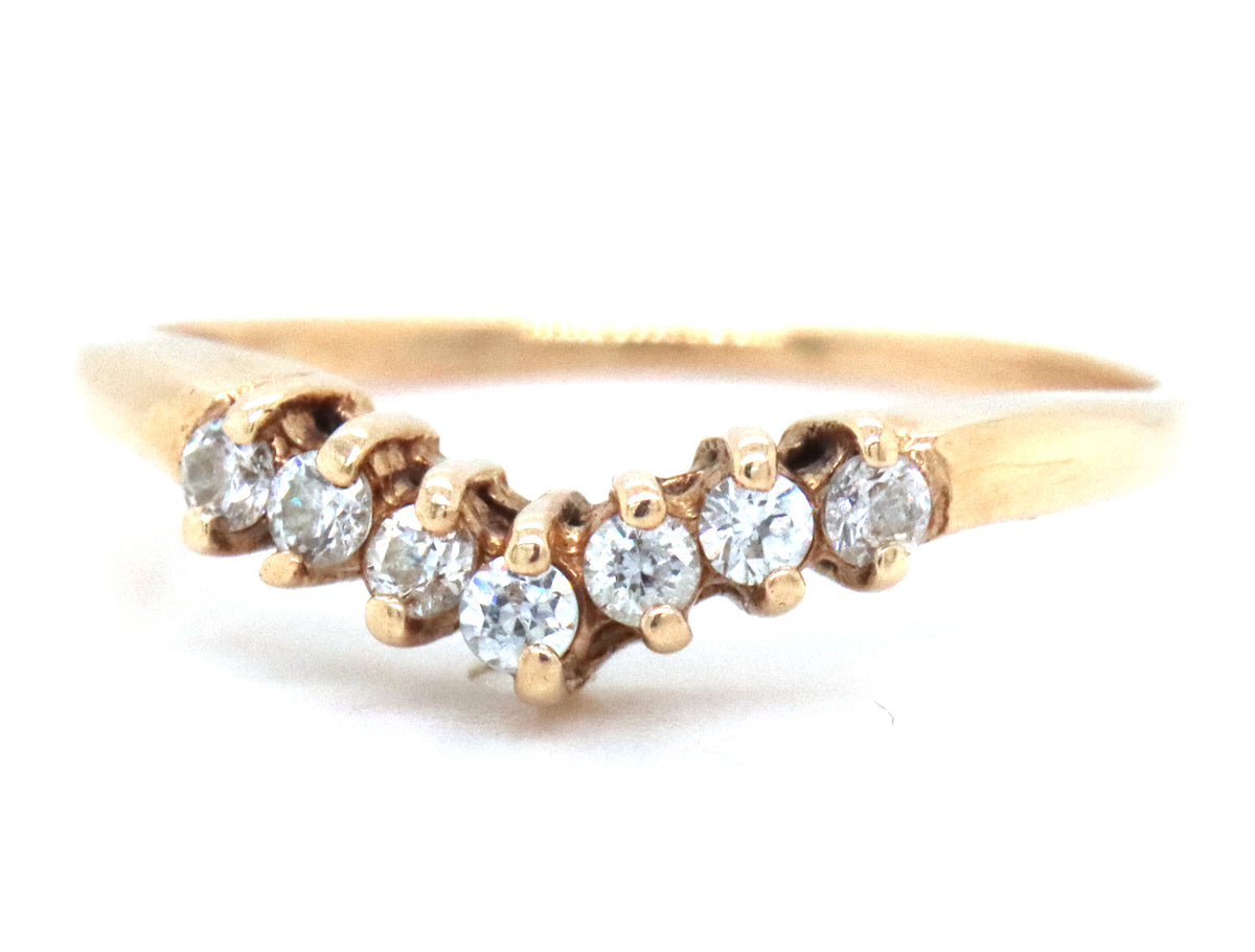 10kt Yellow gold diamond band