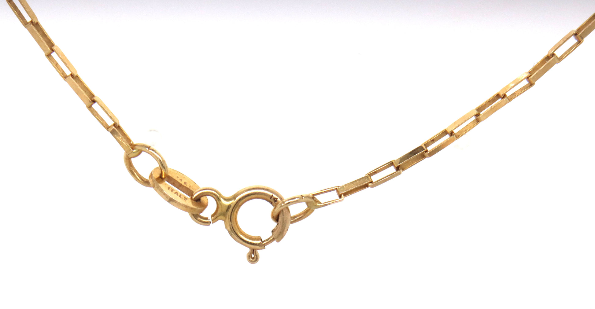 14kt Yellow gold cross pendant on chain