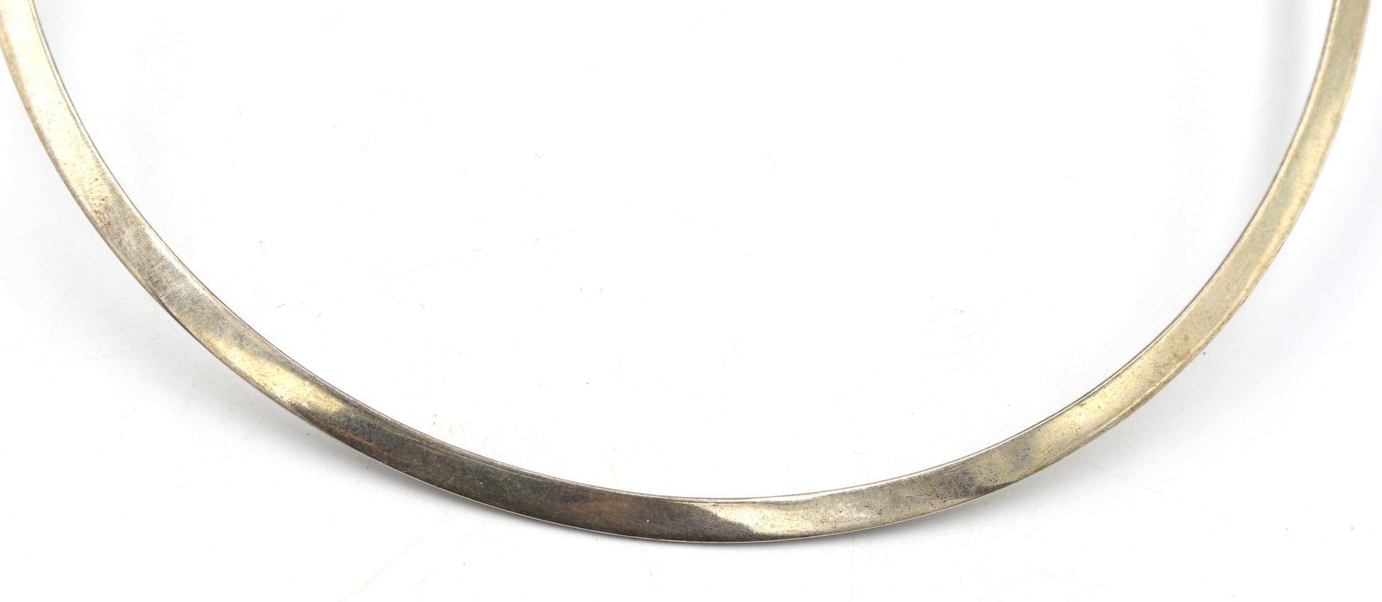 Lot of 2 Vintage 925 sterling silver cuff necklaces