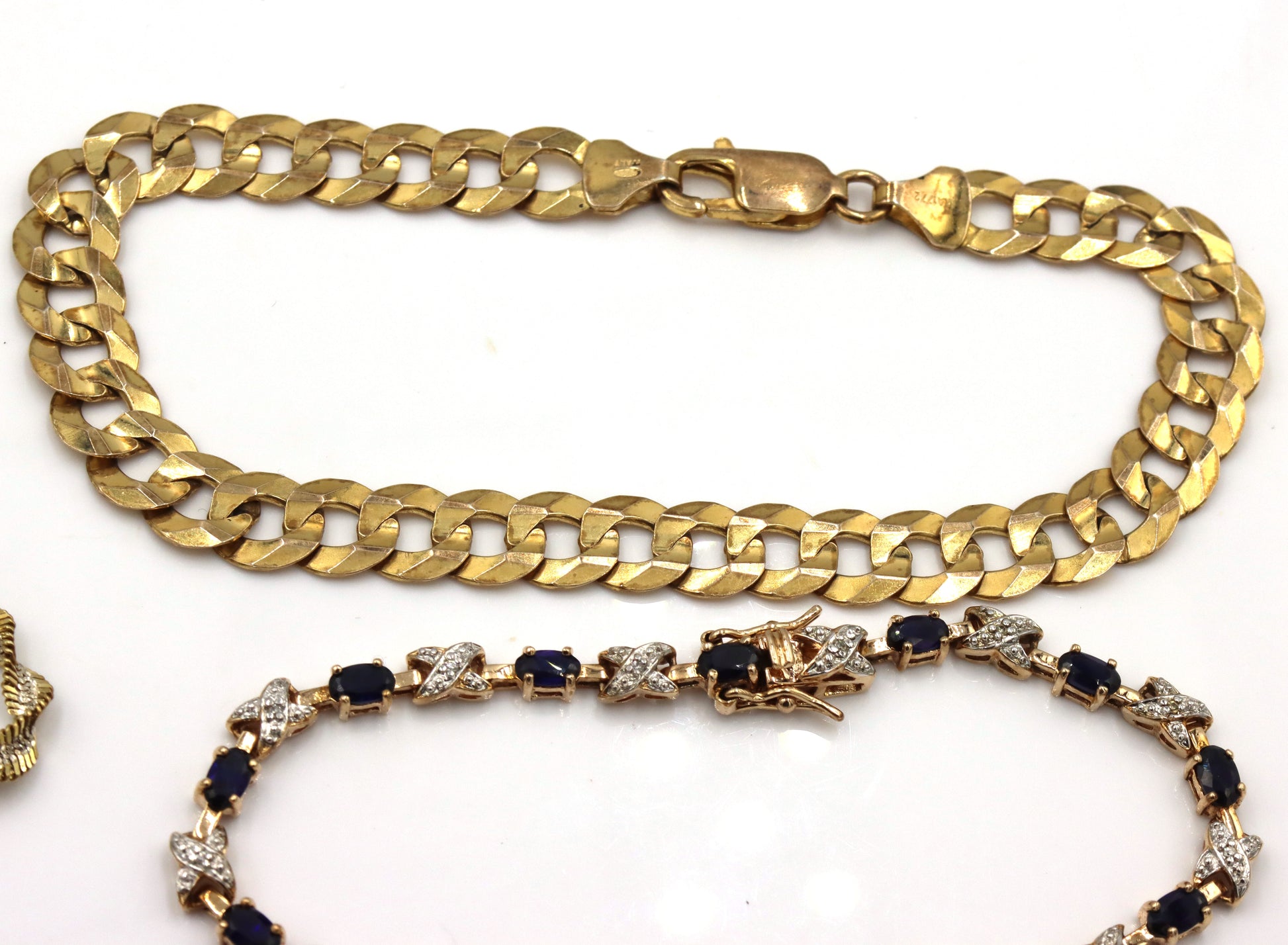 Group lot of 7 vintage 925 sterling silver bracelets