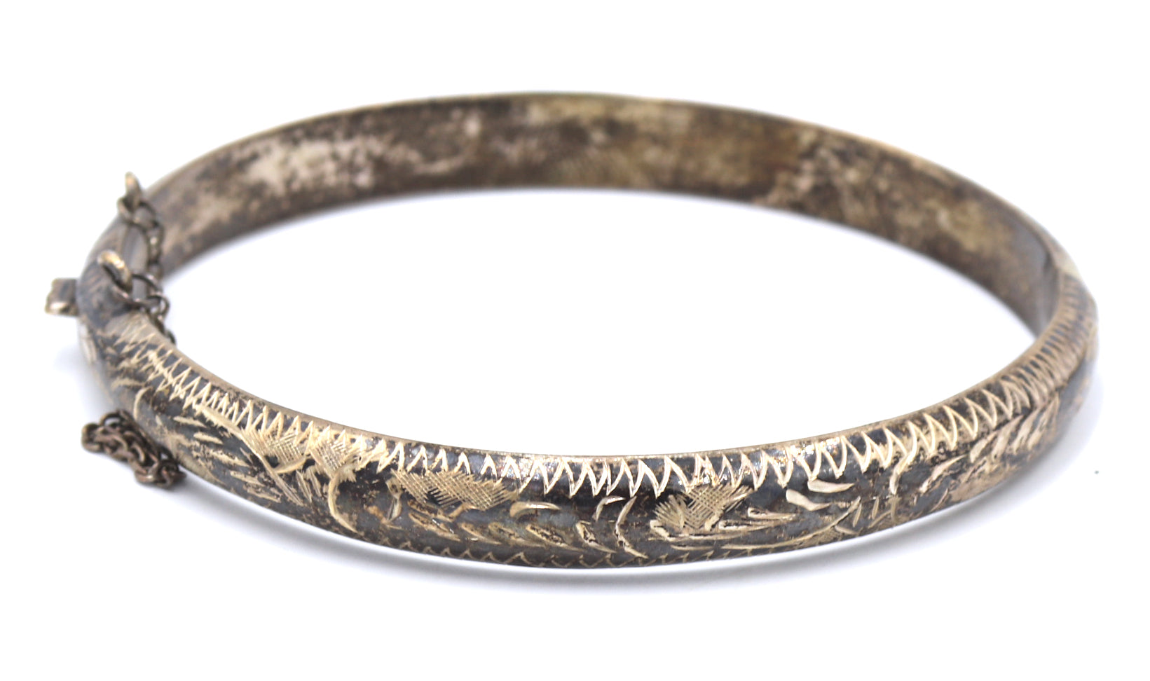 Group lot of 3 vintage 925 sterling silver bangles