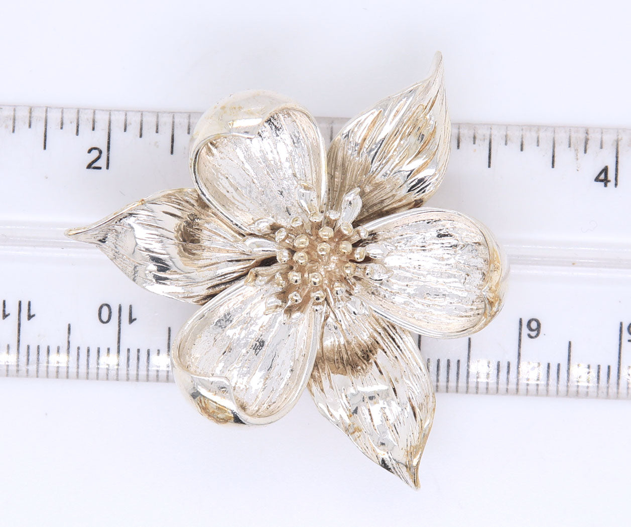 925 Sterling silver Tiffany & Co Dogwood flower brooch