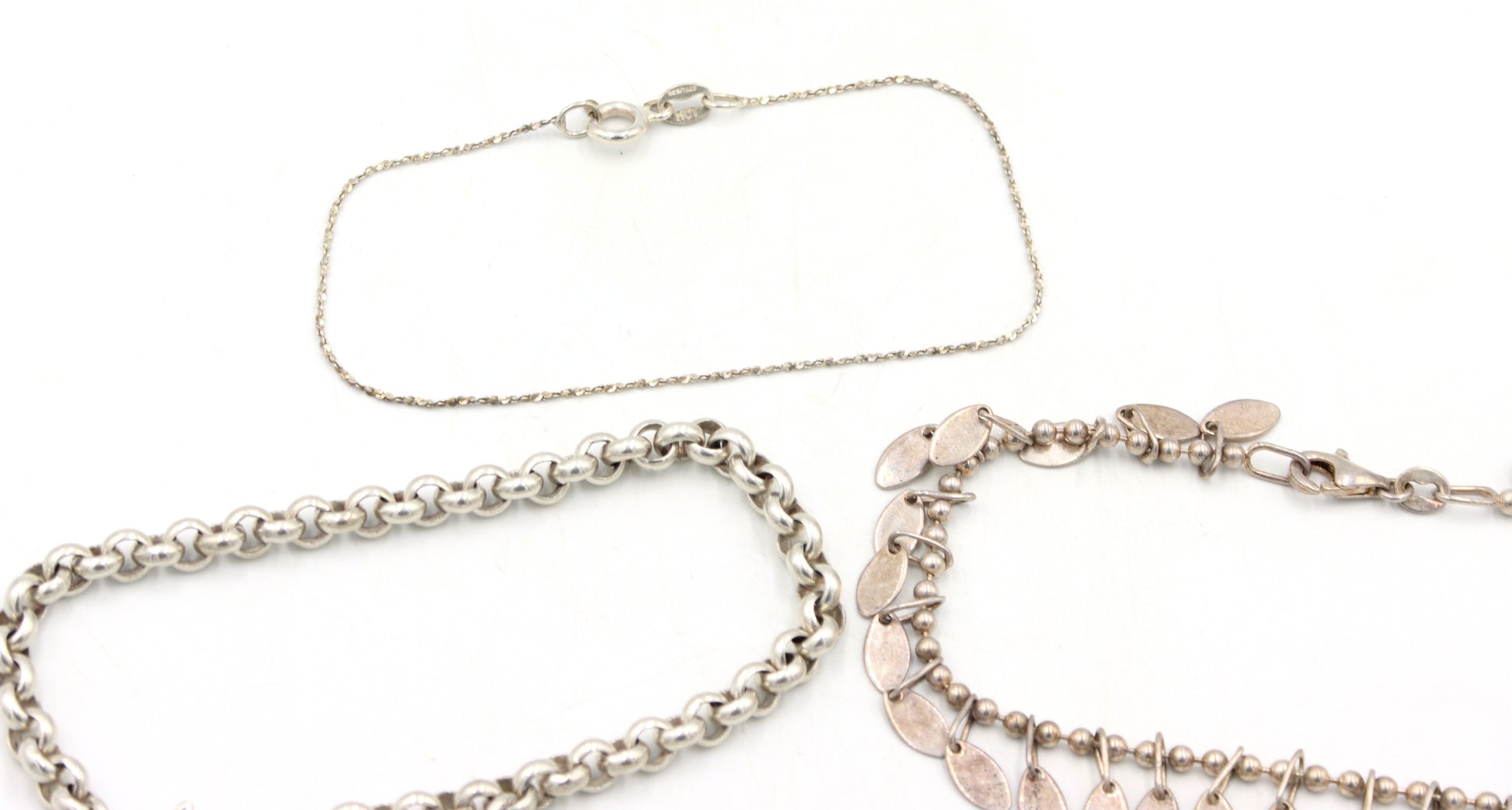 Group lot of 4 Vintage 925 sterling silver necklaces