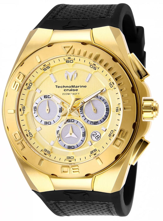 Technomarine Men's Cruise  Quartz Chronograph Gold, Silver Dial Watch