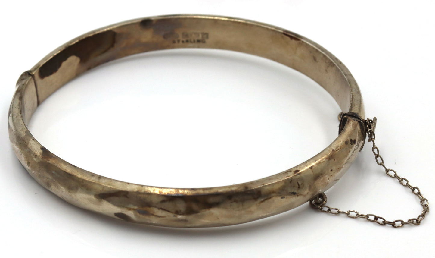 Group lot of 4 cuff bangles in 925 sterling silver