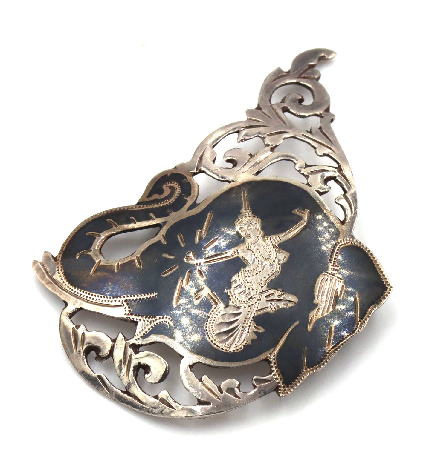 Vintage Siam 925 Sterling silver and Enameled lot of jewelry