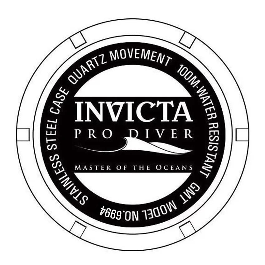 Invicta Men's Pro Diver Quartz GMT Gold, Green Dial Watch