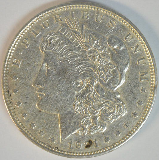 1921-D Morgan Silver Dollar Denver Mint Circulated Silver Dollar