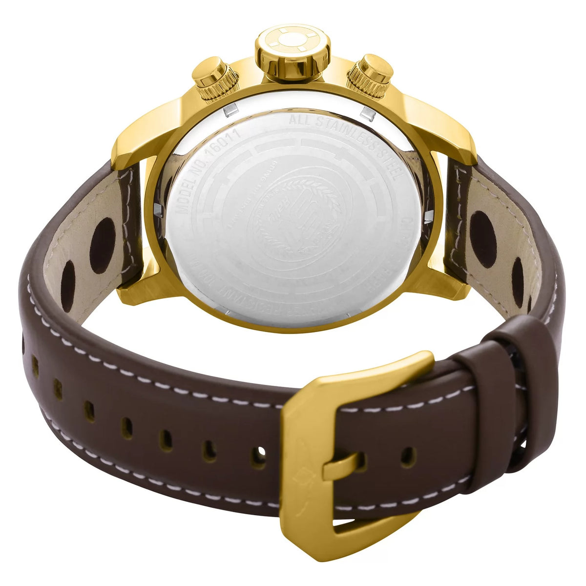 Invicta Men's S1 Rally Quartz Multifunction Gold, Antique Silver Dial Watch