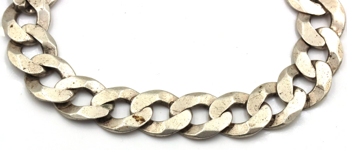 Italian 925 sterling silver Cuban link bracelet