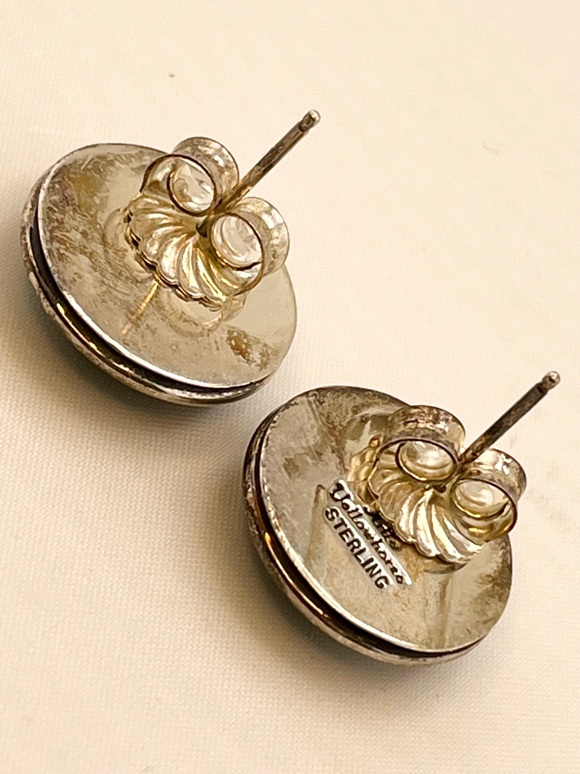 925 Sterling Silver Signed Artie Yellowhorse Turquoise Set Of Earrings And Pendant