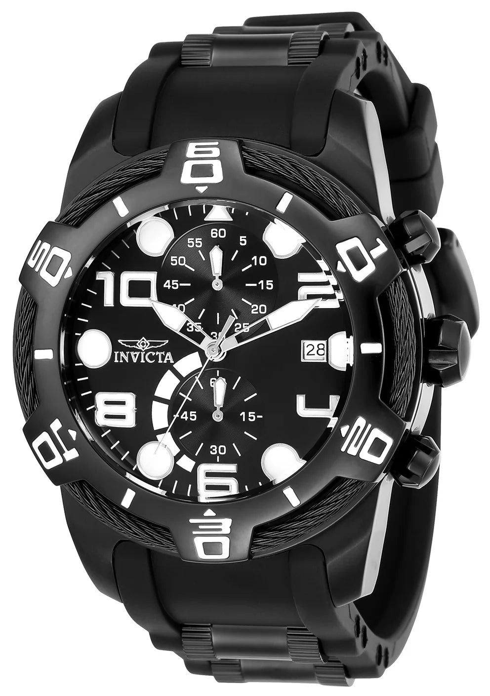 Invicta Men's Bolt Quartz Multifunction Black Dial Watch