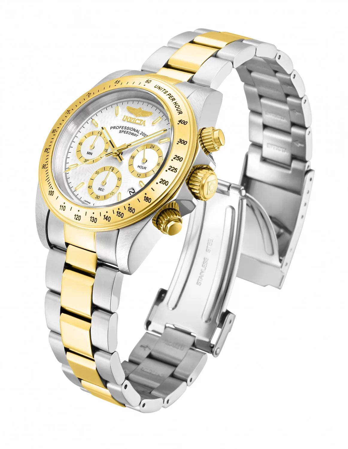 Invicta Men's Speedway Quartz Chronograph White Dial Watch