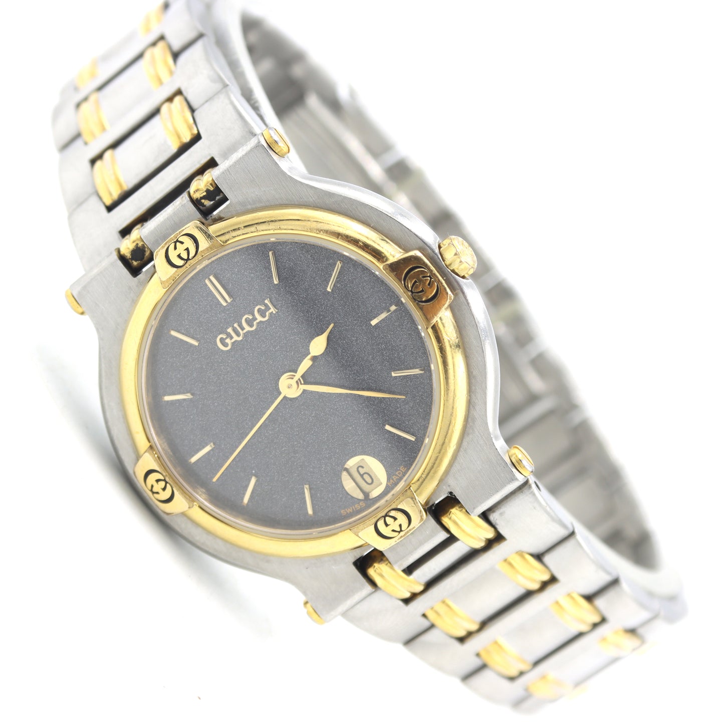 Gucci 9000M 2 tone quartz watch