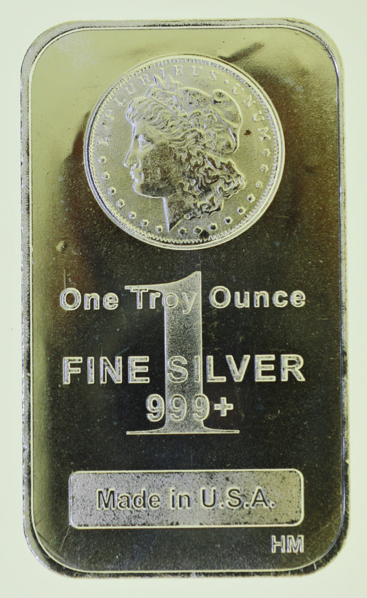 Morgan Silver Dollar Design – 1 oz .999 Fine Silver Bar