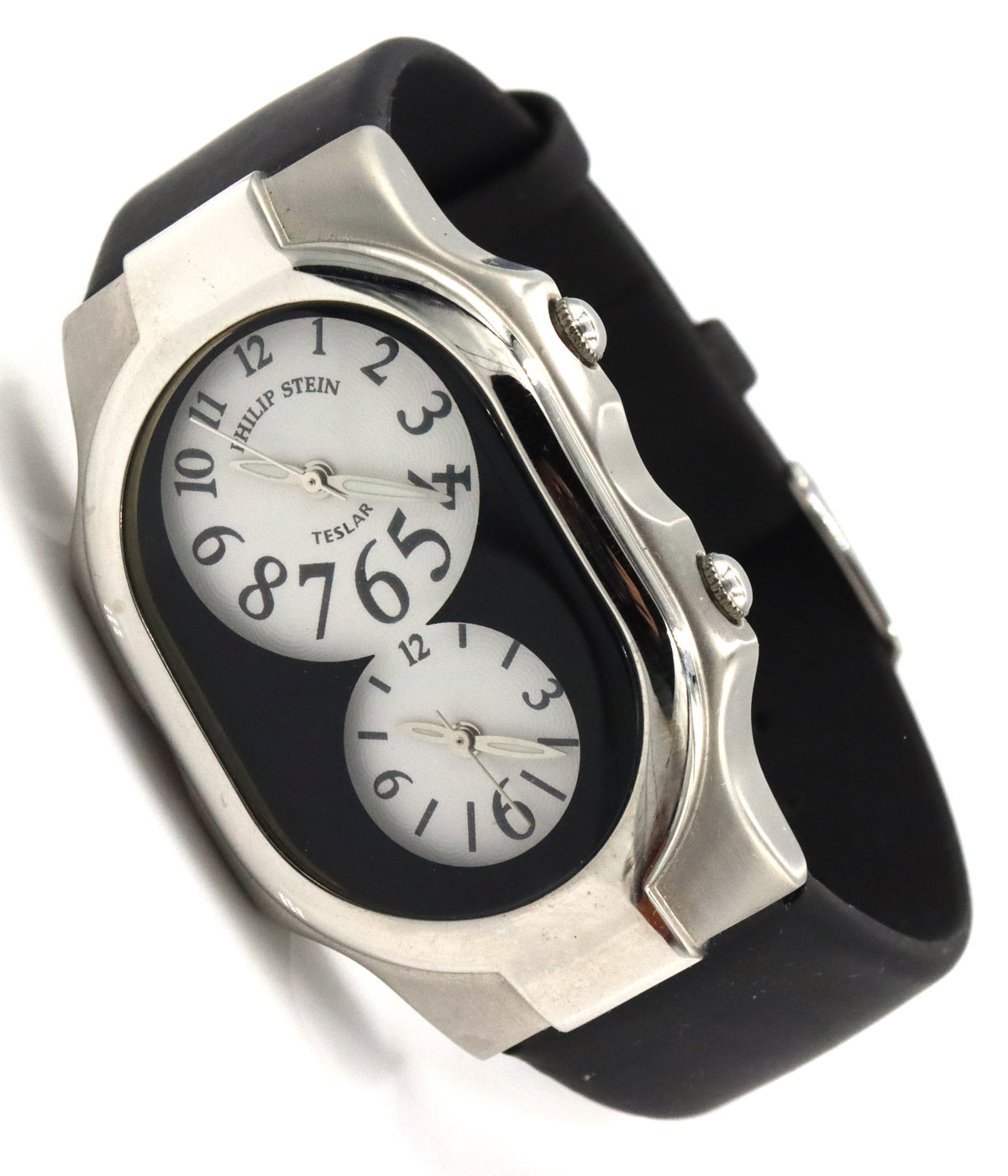 PhillipStein Teslar dual time Analog 32mm watch