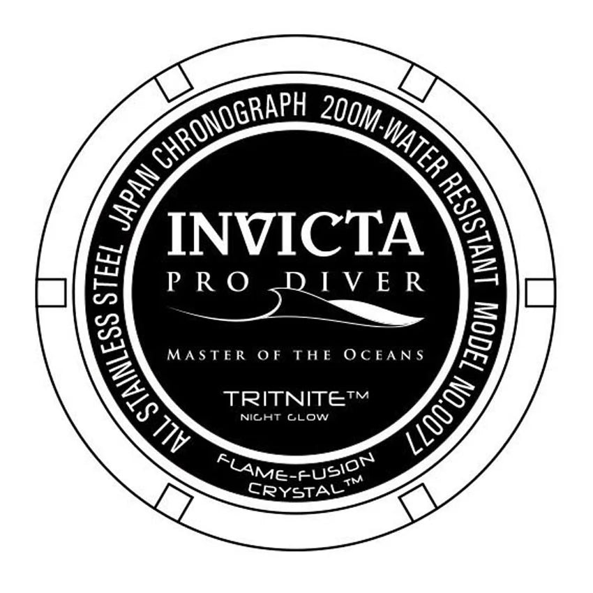 Invicta Men's  Pro Diver Quartz Chronograph Blue Dial Watch