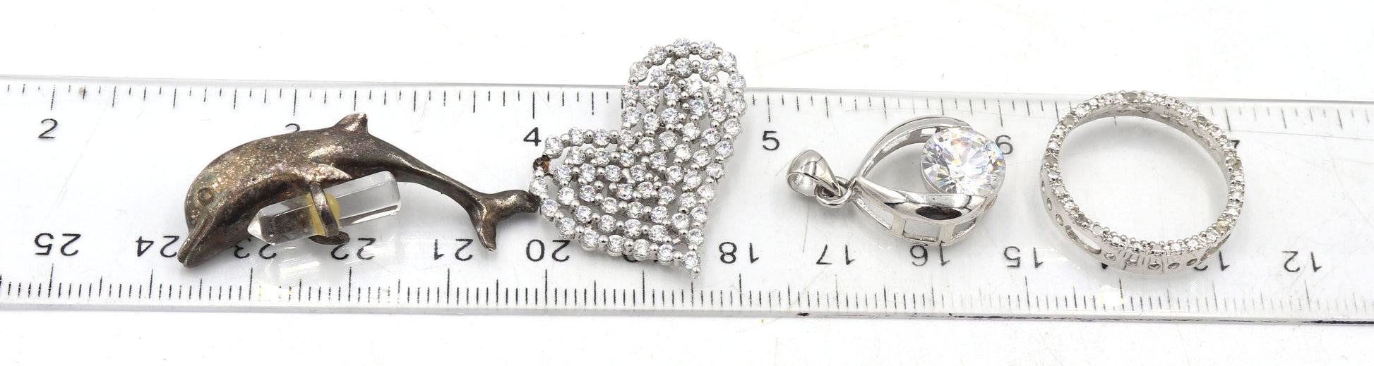 Group lot of Vintage 925 sterling silver misc jewelry
