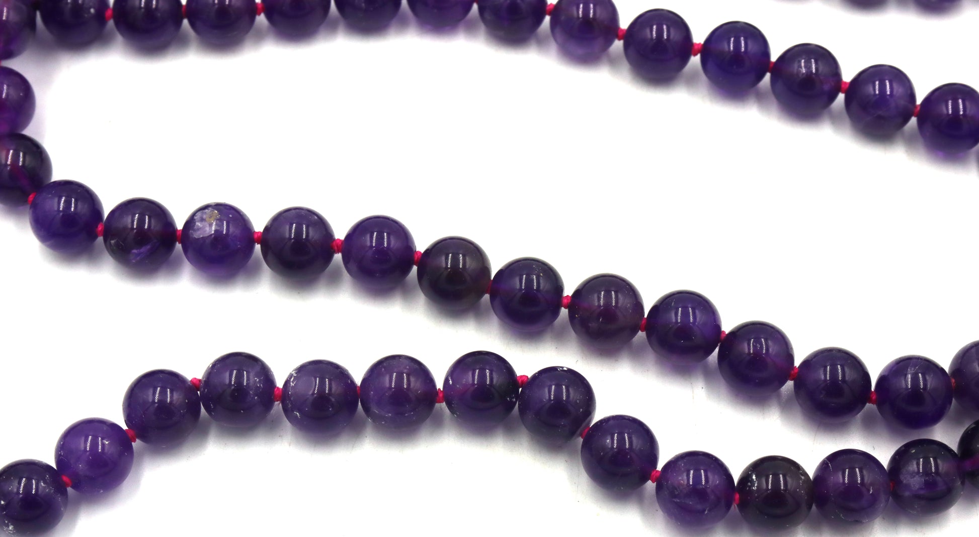 Amethyst beaded necklace