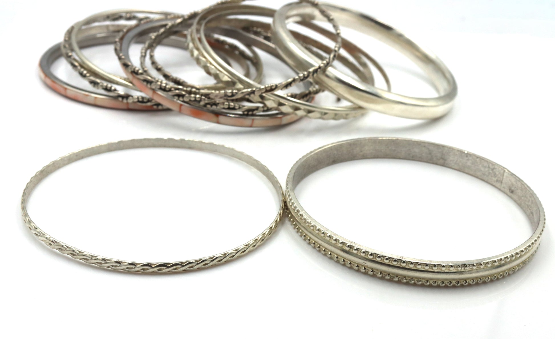 925 Sterling Silver Bangle Lot