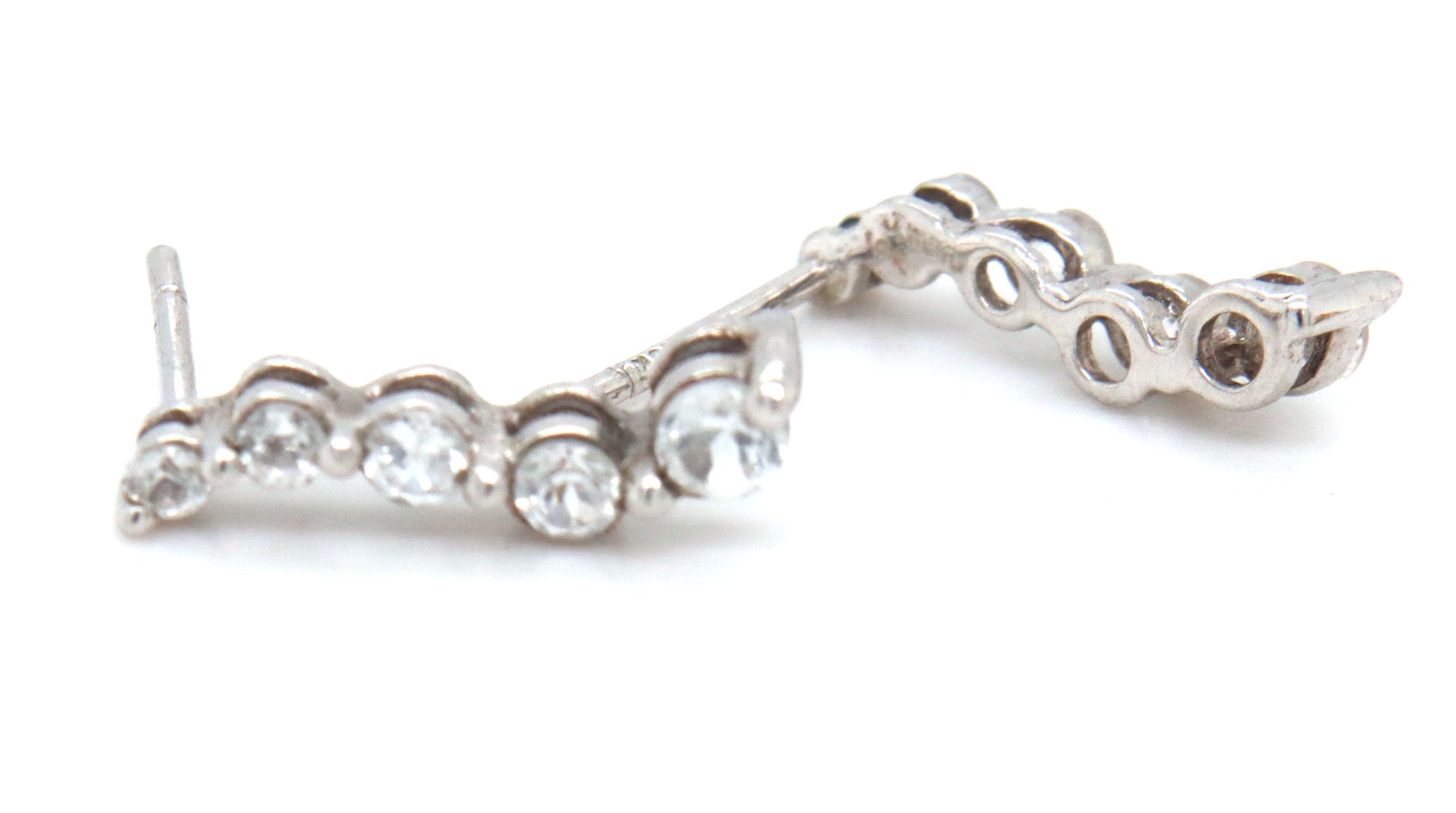 2 Pairs of 10kt diamond earrings