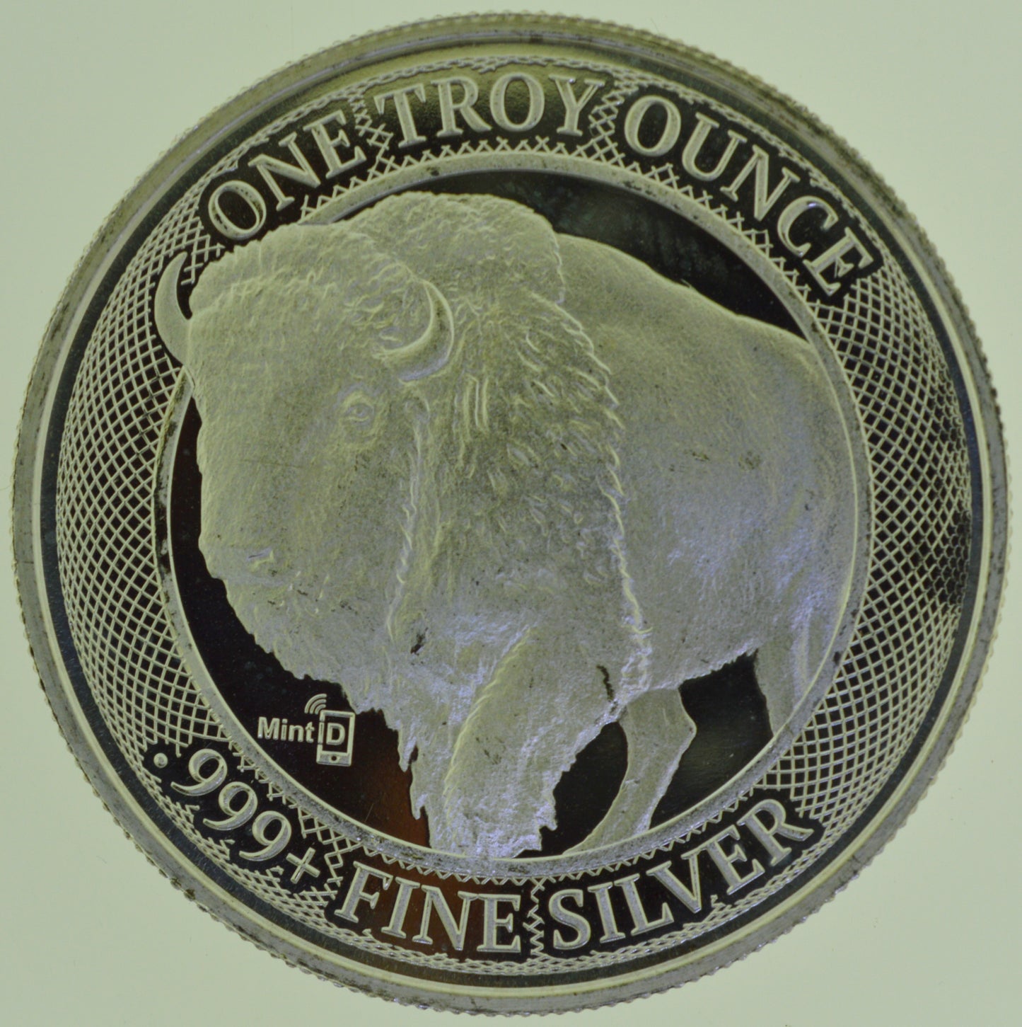 American Buffalo Design Buffalo Bitcoin 1 oz .999+ Silver Round MintID Scan Verified