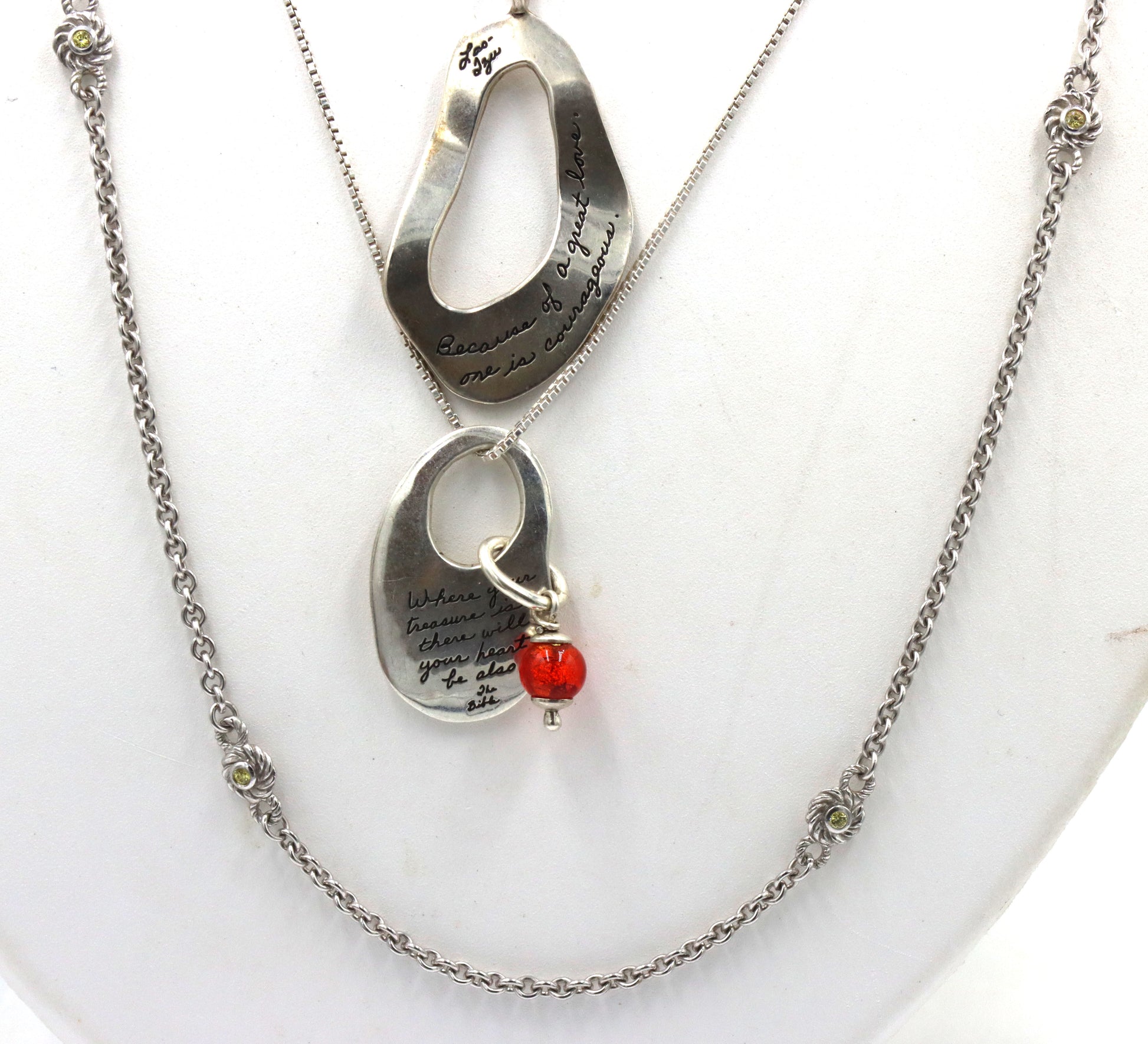 925 Sterling Silver Necklace Lot