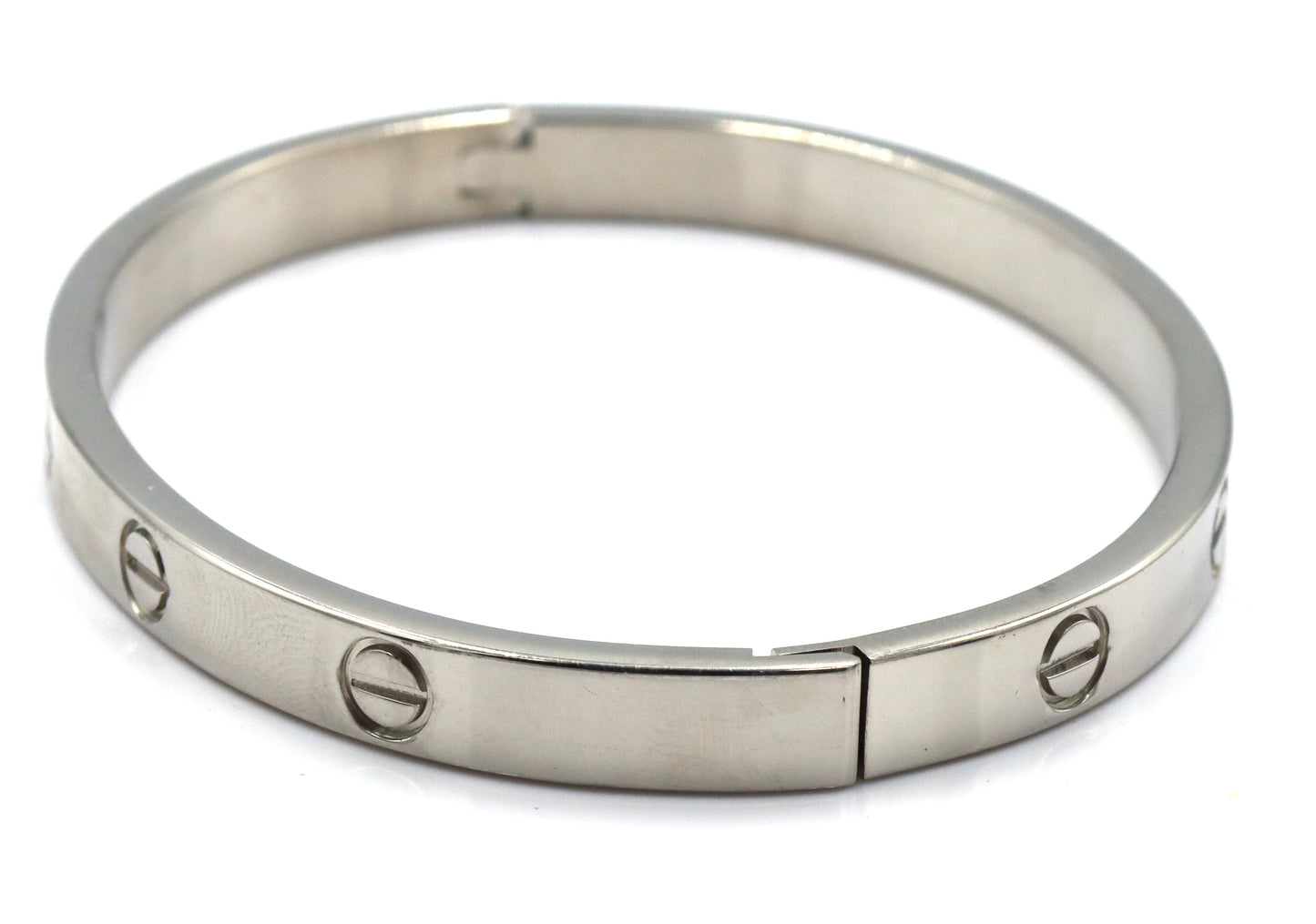 Stainless steel love bangle bracelet