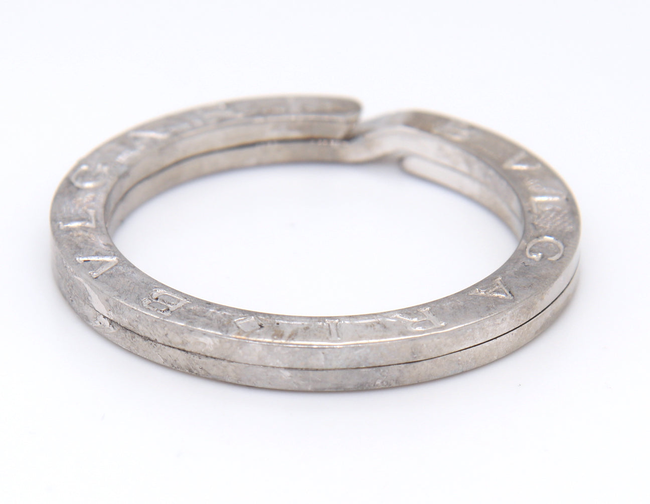 Bvlgari Sterling Silver Key Ring