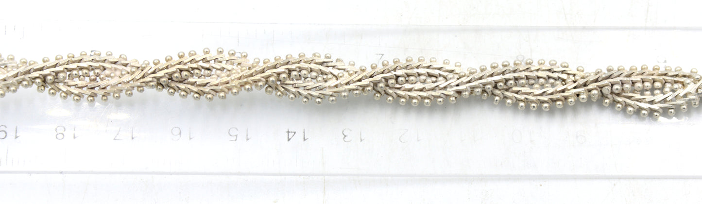 Vintage 925 sterling silver Mexico twisted necklace