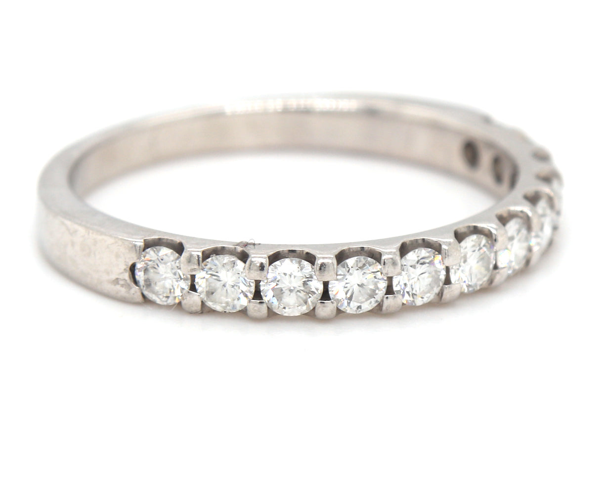 Platinum 0.60ctw diamond band