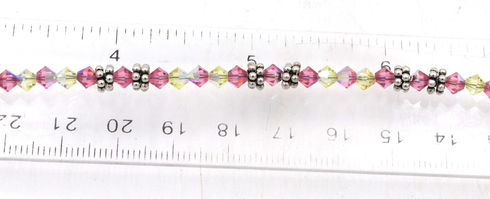 925 Sterling silver crystal beads necklace