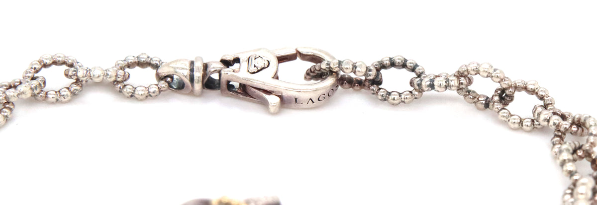 Lagos Manah interlocking double heart bracelet
