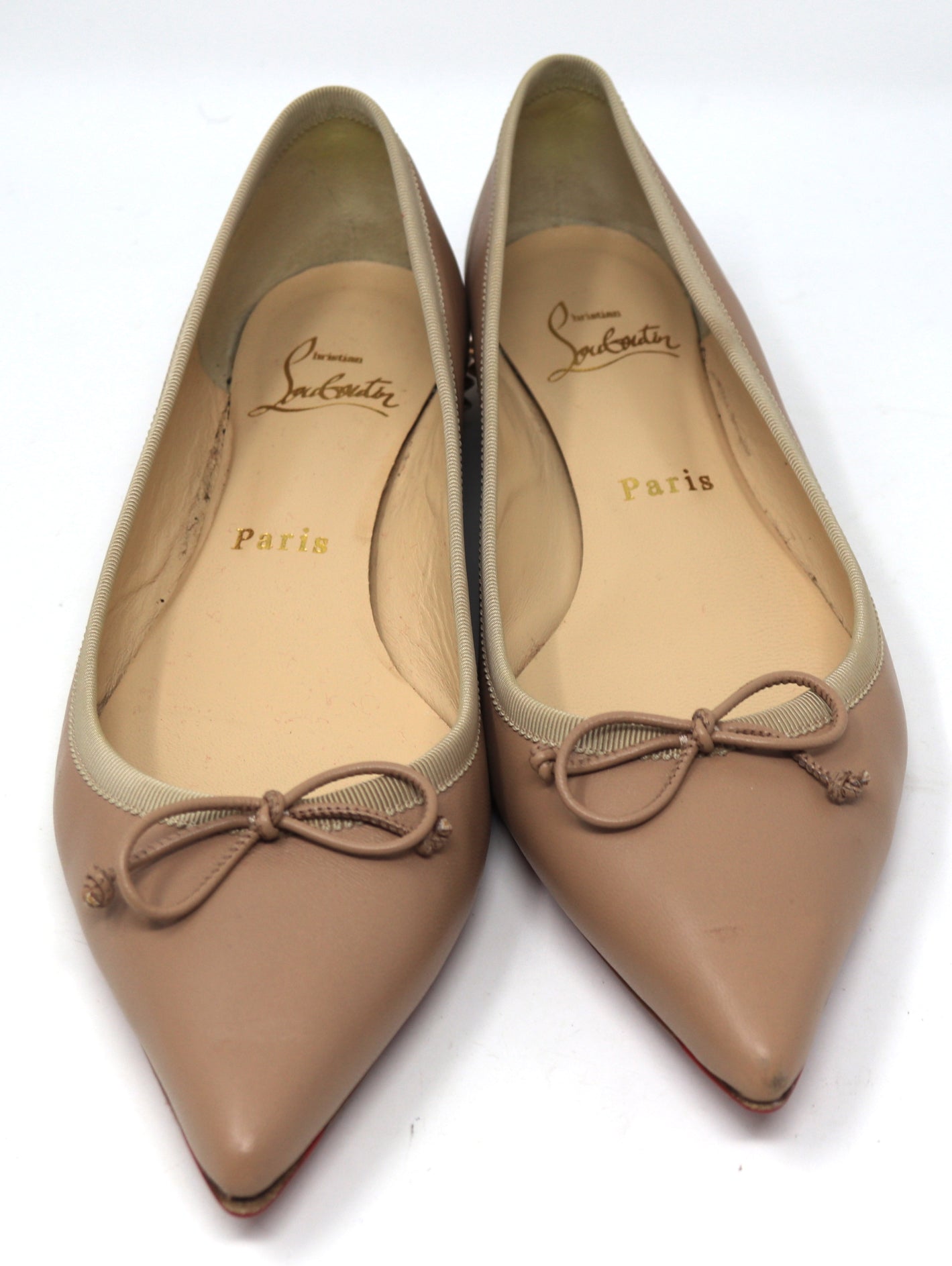 Christian louboutin hall flat nappa version nude