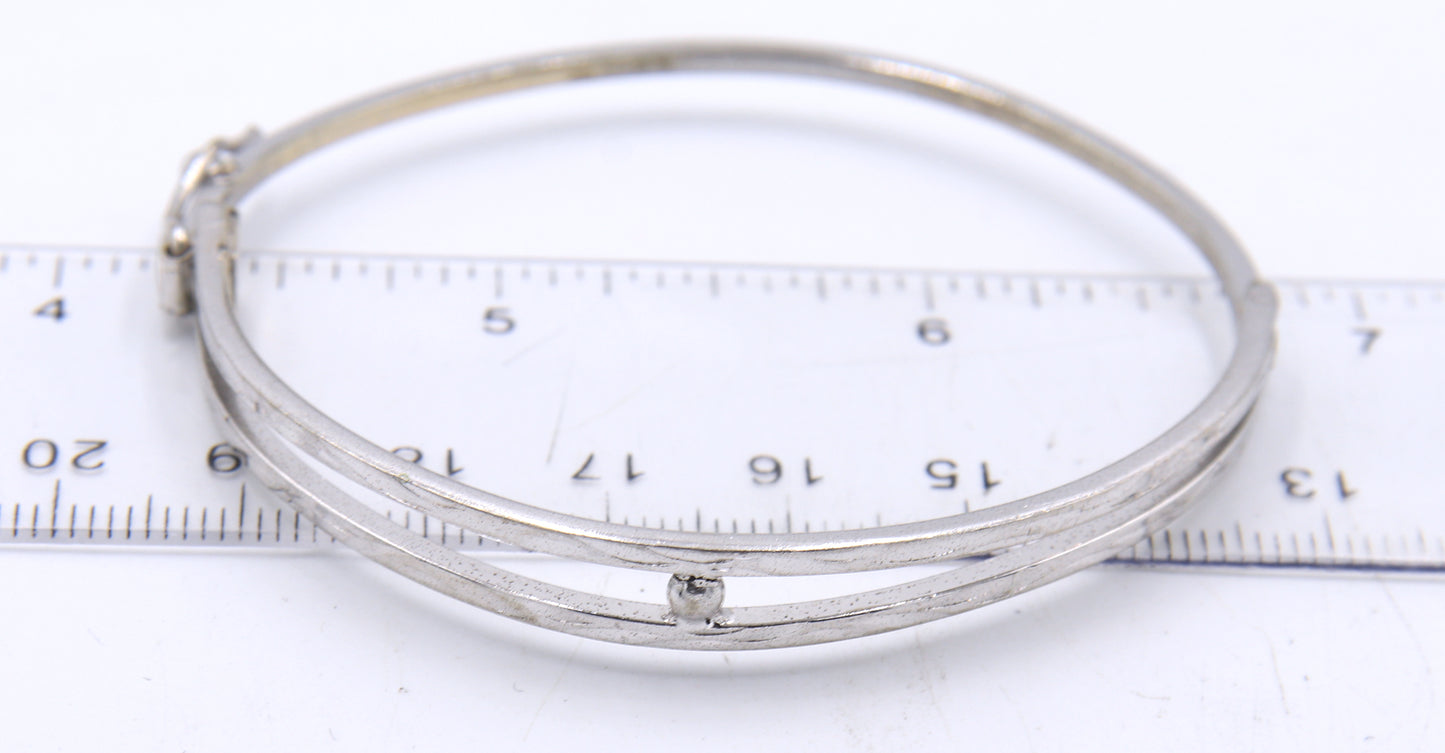 Group lot of vintage 925 sterling silver bangles