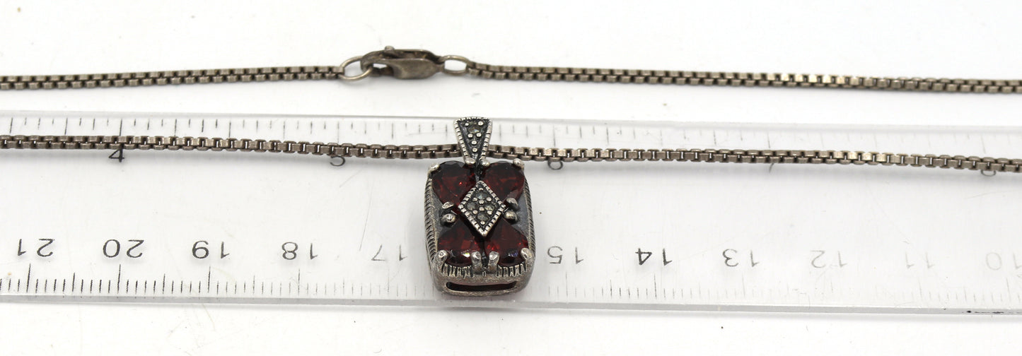 Group of 6 vintage 925 sterling silver necklaces