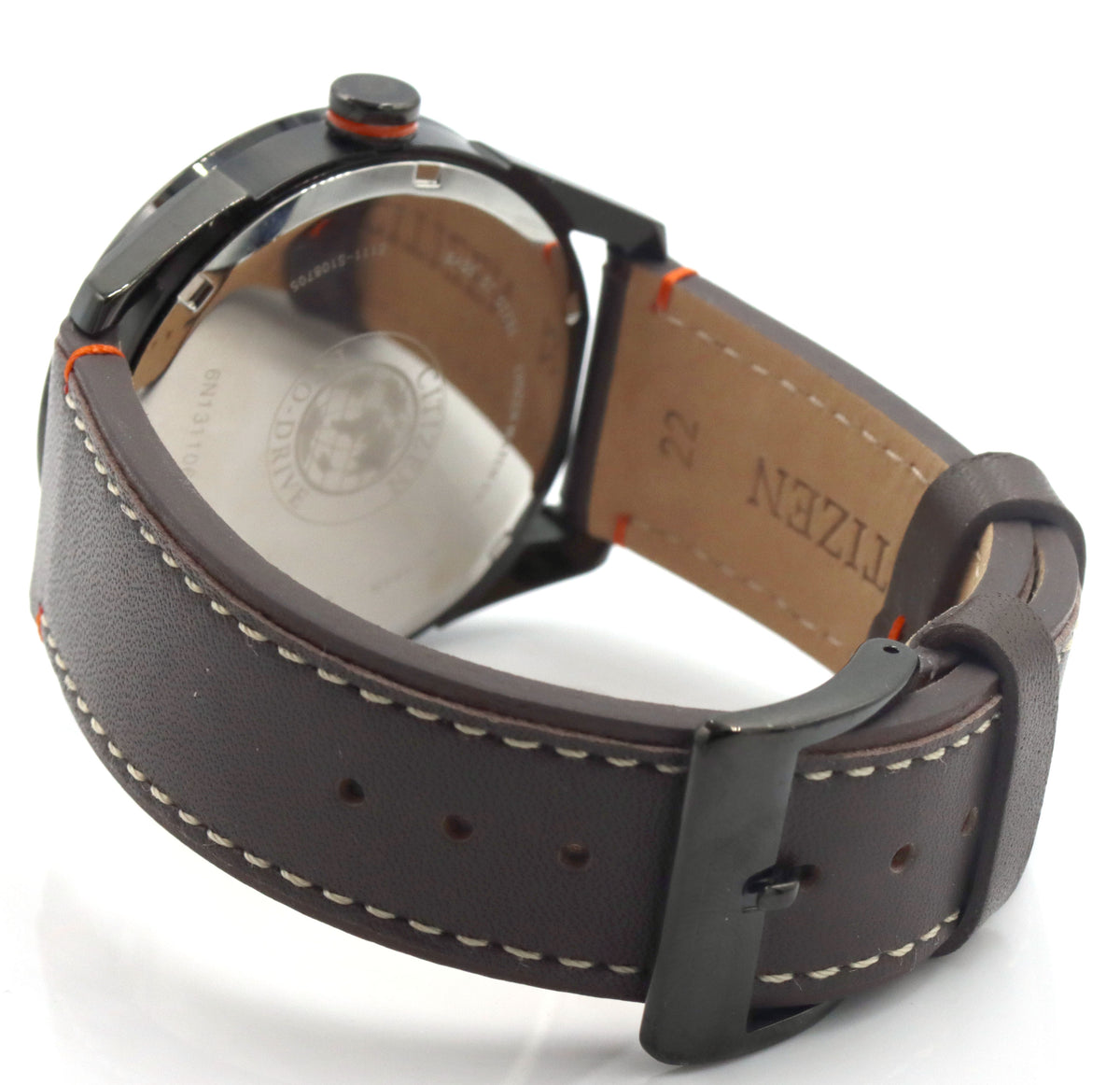 Citizen men's drive leather strap watch