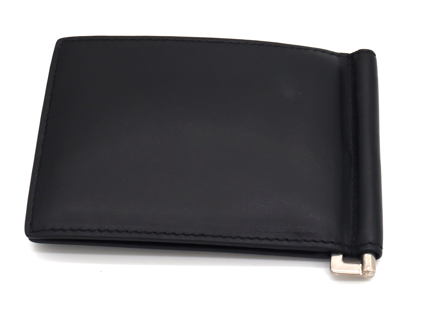 YSL University patch bill clip wallet