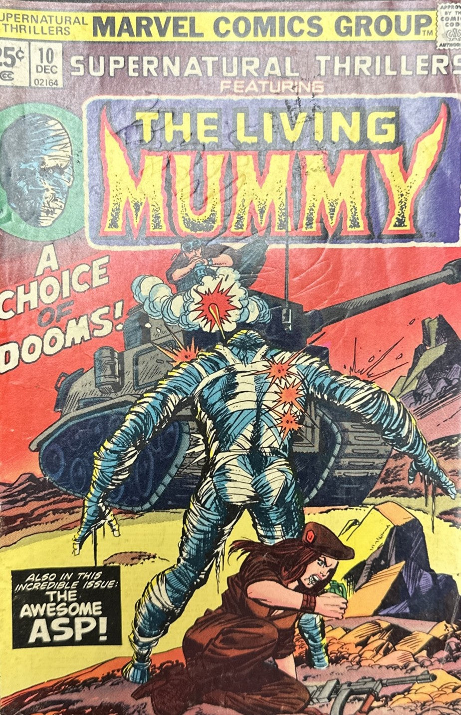 Vintage Comic Book Lot (6) Marvel Iron Man #70, Captain America #122, Living Mummy + Felix, Heathcli