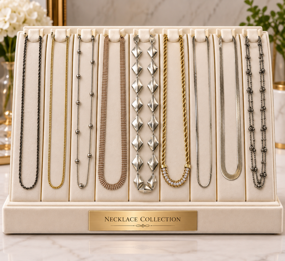 Group lot of 9 Vintage 925 sterling silver chains