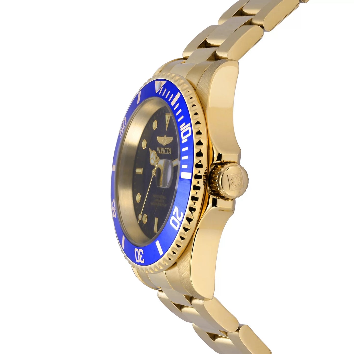 Invicta Mens Pro Diver Quartz 3 Hand Blue Dial Watch