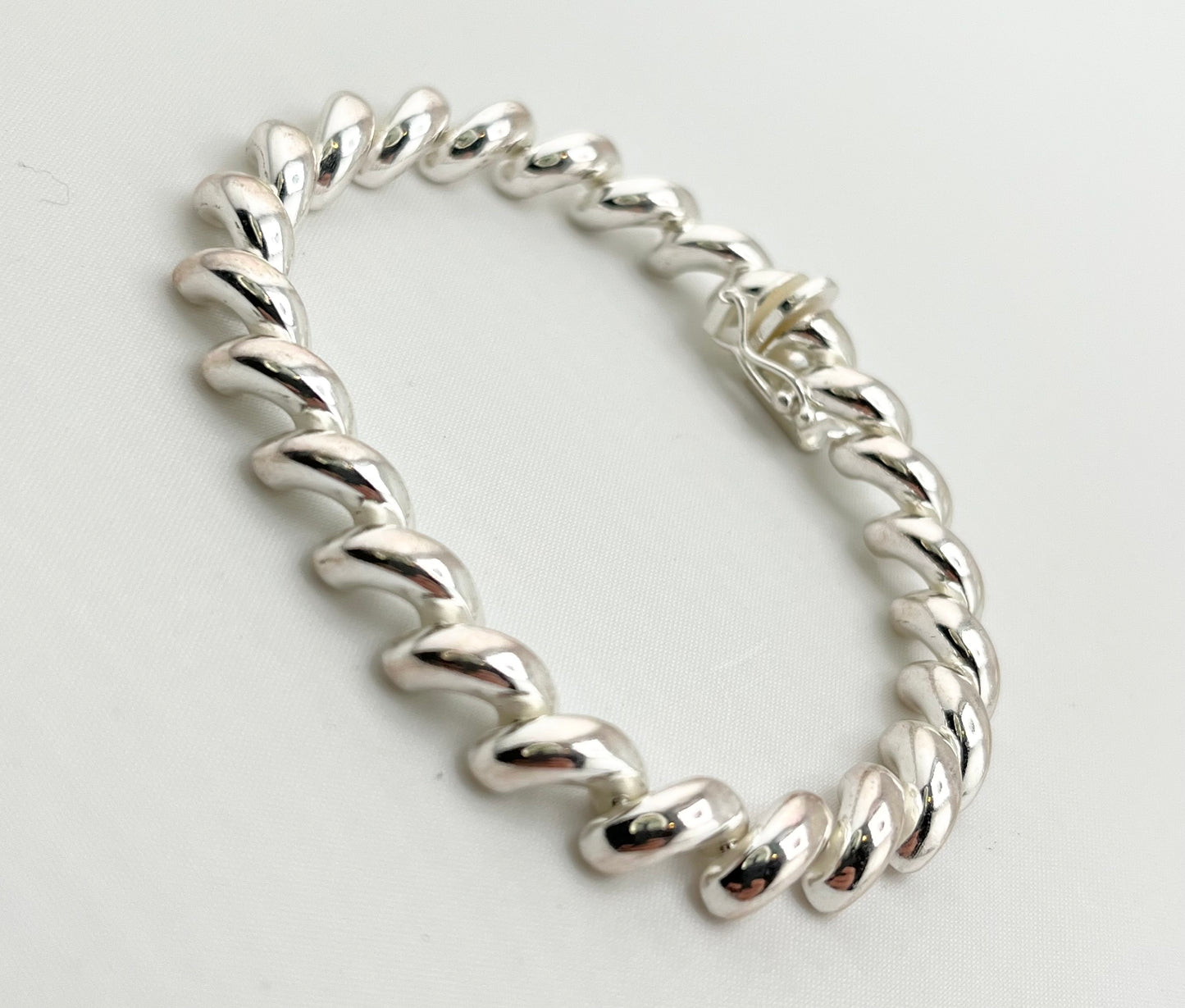 Italian 925 Sterling Silver Solid San Marco Bracelet