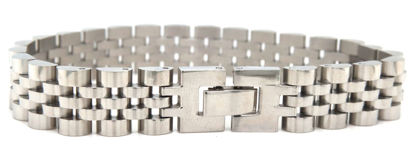 Stainless steel Rolex style link bracelet